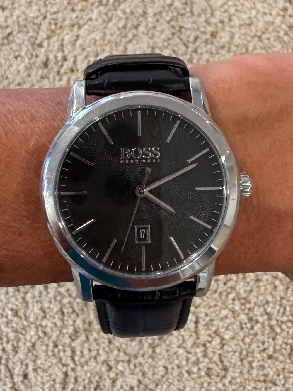 Black classic Boss watch